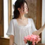 Phụ Nữ Ngọt Ngào Tay Ngắn Váy Ngủ Nữ Chắc Chắn Công Chúa Trắng Váy Ngủ Váy Ngủ