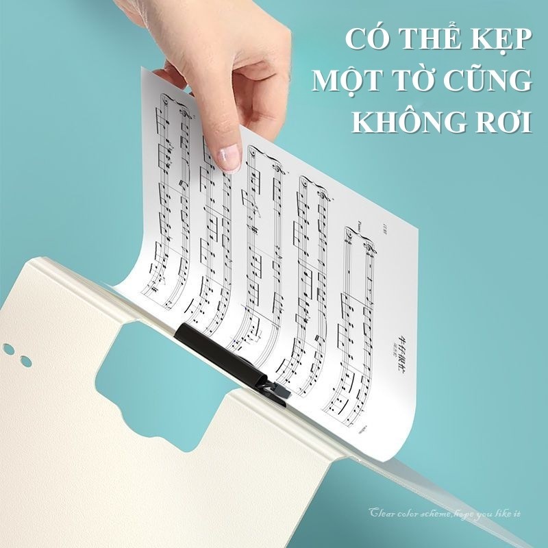 Kẹp Giấy Tài Liệu Chắc Chắn, Nhựa 4 Màu, Không Dễ Rơi – Bìa Trình Ký Tiện Dụng Cho Sinh Viên, Học Sinh