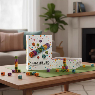 Scrambled Dice Word Game Family Party Shuffling Dice Vocabulary Building Game