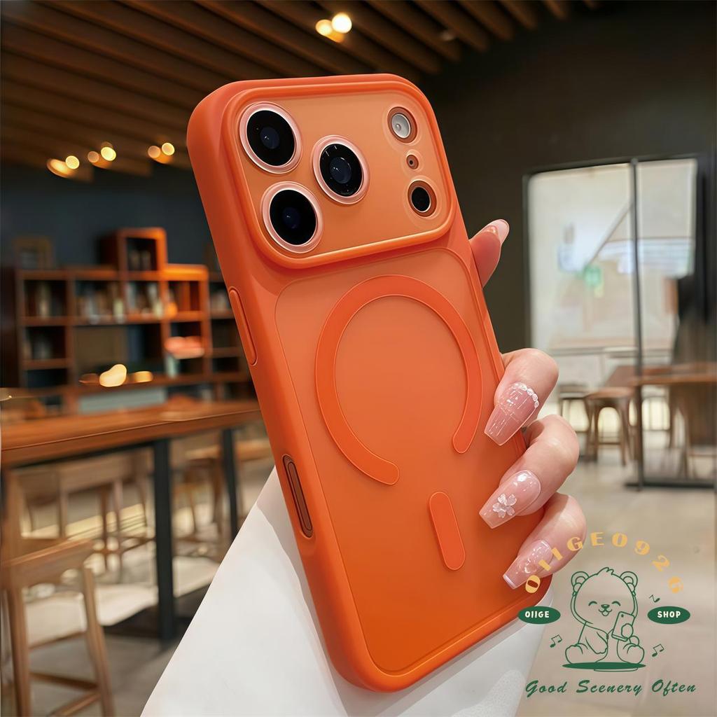 【 Ốp lưng iPhone17 】 Vỏ điện thoại từ tính bằng silicon lỏng iphone17 Pro Max 16 15 14 13 cho vỏ iPhone Vỏ mềm silicon TPU chống sốc