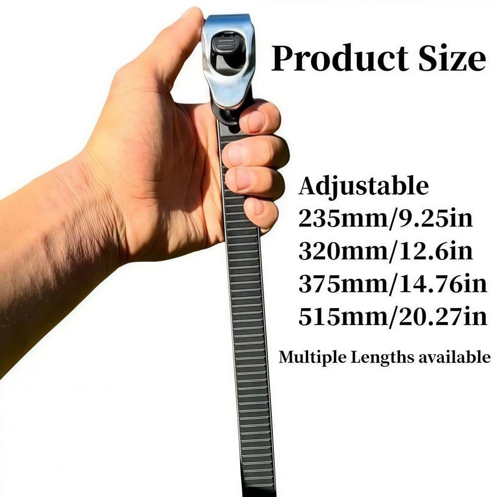 Dây đeo khóa điều chỉnh được với khóa móc kim loại siêu bền, đa năng vàReusable để đảm bảo mọi vật phẩm.