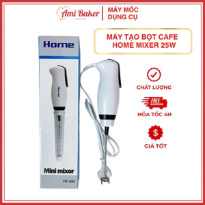Máy Tạo Bọt Cafe Cao Cấp Home 25W Cắm Điện Trực Tiếp Chạy Khỏe, Bền Bảo Hành 12 Tháng