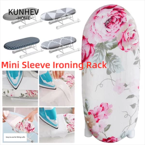 KUNHEV Bảng ủi Mini, Giá để bàn ủi chịu nhiệt có thể gập lại, Đồ dùng gia đình Kim loại Quần áo gia dụng Vỏ ủi