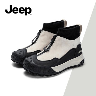 Giày bốt ngắn đi bộ đường dài JEEP dành cho nữ Thu Đông Retro Giày bốt thiết kế Niche chống trượt chống mài mòn
