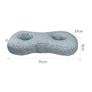 Gối ngủ cong CATIYAHA, Gối xỏ lỗ tai hai lỗ tai tiện dụng, Dễ dàng làm sạch thoáng khí Di động thoải mái Bông tai Gối phụ kiện ngủ bên