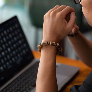 Vòng Trầm Tốc Quảng Nam- Bọc Vàng 8K - Trầm Hương Yên Lộc