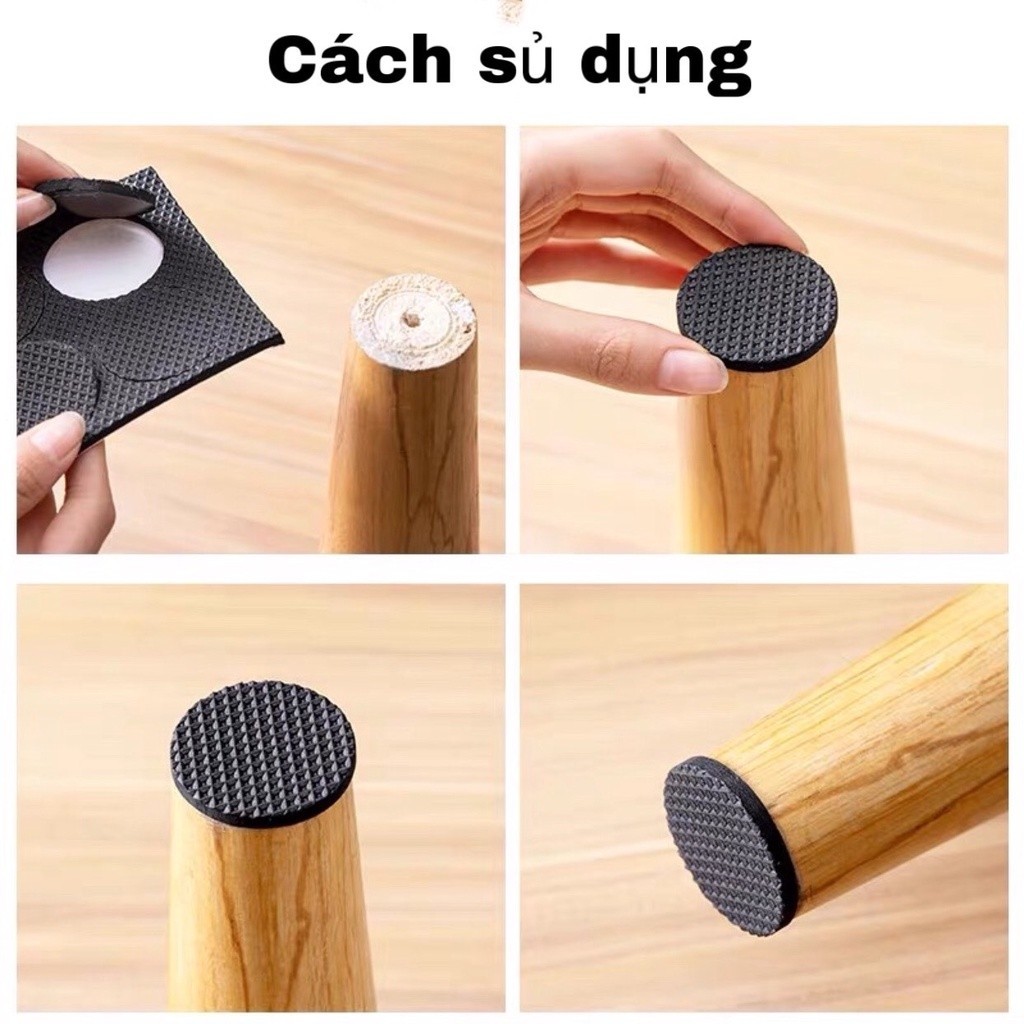 Miếng Xốp dán chân ghế, chân bàn chống trầy, trượt, tiếng ồn - đồng giá! - FE123