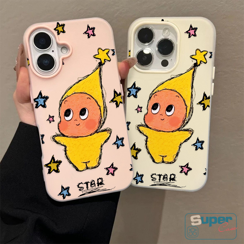 Ốp Lưng Samsung A07 A05s A17 A16 A06 A05 A13 A03 A36 A55 A04s A04 A32 A54 A24 A22 A34 A13 A03s A26 A14 A53 A15 A56 Hoạt Hình Dễ Thương Lấp Lánh Ngôi Sao Silicon Mới 2 in1 Bao