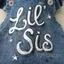 Trang phục mùa hè cho bé gái Áo liền quần Denim in chữ có băng đô Quần áo trẻ sơ sinh