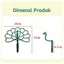 Hỗ trợ cây GILL, Giá đỡ chậu ngoài trời Hình con công Trellis, Khung dính Cây trồng sân vườn Cổ phần Hoa sân