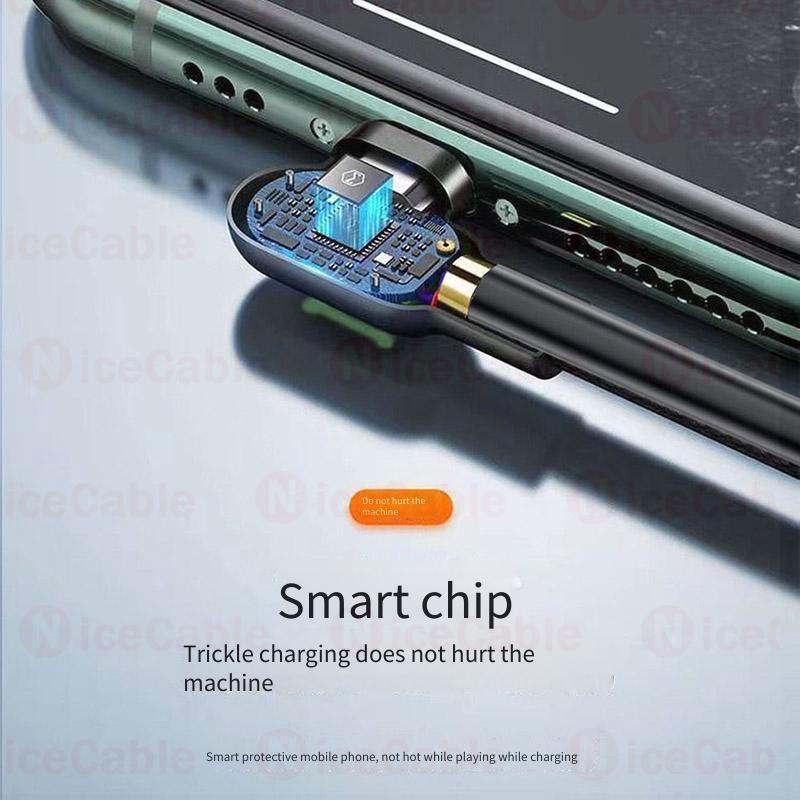 Cáp dữ liệu lò xo sạc siêu nhanh 120W, thiết kế khuỷu tay 90°, truyền dữ liệu, Type C / USB sang Type C
