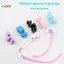 < Honeyba > Kính Silicon Trẻ Em Chân Kính Cánh Tay Chống Trơn Trượt Snap-on Kính Mắt Thay Thế Cánh Tay Kính Silicon Nhiều Màu Chân Đẹp