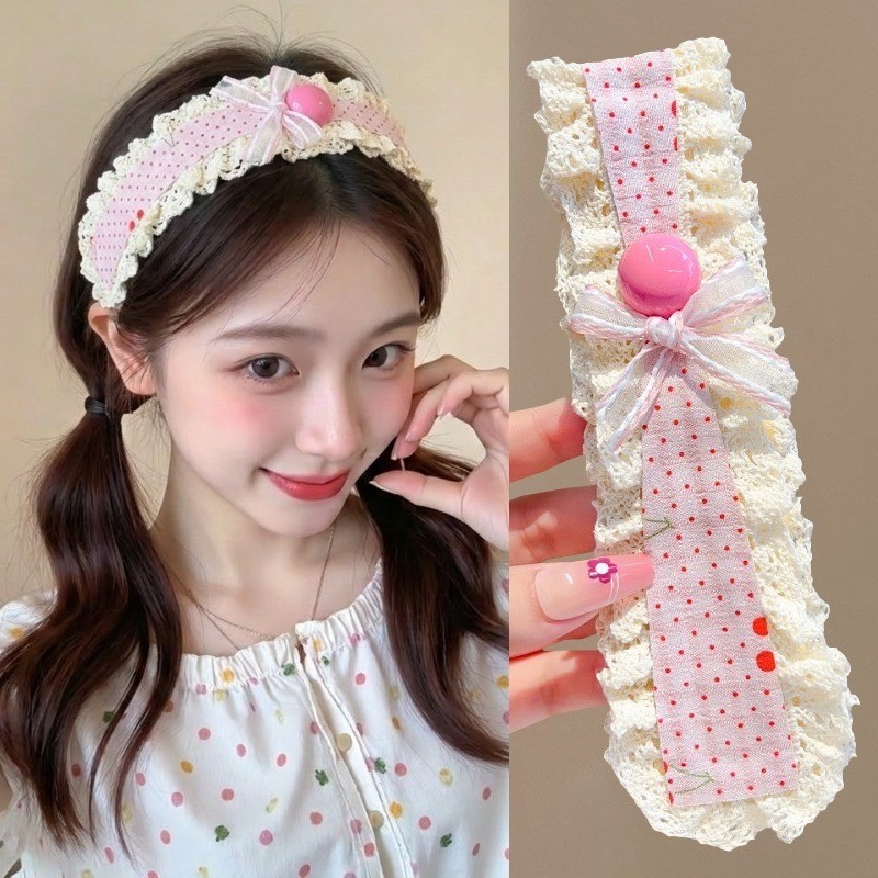 Băng Đô Miếng Dán Tóc Velcro Magic Dán Hoa Dễ Thương Thời Trang Hàn Quốc - Phụ Kiện Tóc