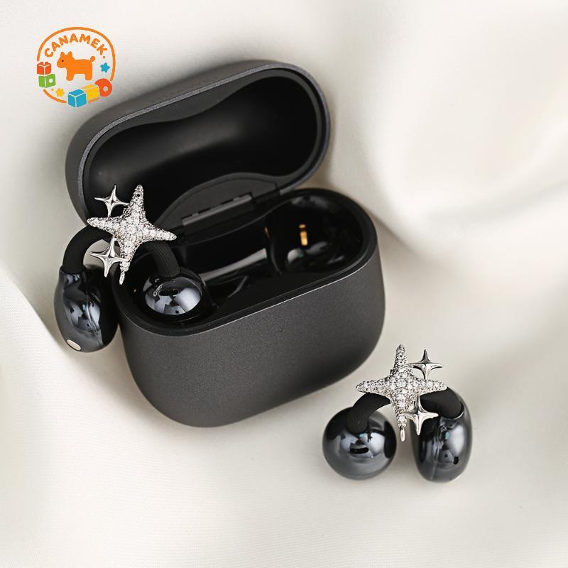 CANAMEK 1 Cặp Zirconia Kẹp Tai Tăng Cường Tương Thích Với Freeclip Tai Nghe Kẹp Trang Sức Thời Trang Thay Thế Cho Mọi lứa tuổi CSF