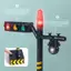 JRP Mô Phỏng Dấu Hiệu Đường Bộ Mini Tín Hiệu Giao Thông Đèn Mô Hình Đồ Chơi Có Đèn LED Cho Trẻ Em Bộ Giao Thông Giáo Dục JRP