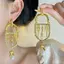 PNPIA- Vintage Kim Loại Thả Tòn Ten Ngọc Trai sel Bông Tai Nữ Trang Sức Thời Trang Quà Tặng Tuyệt Vời Tuyên Bố Bông Tai Phụ Kiện