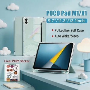 Ốp lưng POCO Pad M1 12.1 inch có khe cắm bút Vỏ bảo vệ tự động đánh thức Xiaomi POCO Pad X1 11.2 inch có mặt sau trong suốt Redmi Pad 2 Pro / Redmi Pad 2 9.7 inch