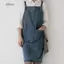 Tạp dề denim nữ DELMER, Tạp dề quảng cáo chống dầu denim đã giặt, Túi giải trí Làm dày thợ cắt tóc Quần áo làm việc tại nhà bếp