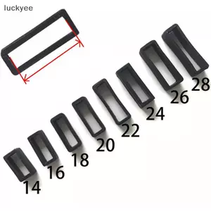 Luckyew 7 Kích Cỡ Bla Silicone Dây Đeo Đồng Hồ Giữ Vòng Vòng Cao Su Bule Vòng 14-26 Mm Giữ Giá Đỡ Dây Đeo Đồng Hồ Phụ Kiện TQ