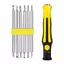 JCSYFAC 7 Chiếc Tua Vít Từ Tính Hình Đặc Biệt An Ninh Tamper Chống Khoan Mũi Lầu Năm Góc Torx Tua Vít Bit Đầu Phẳng Dụng Cụ Cầm Tay Mới