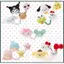 SQ Hoạt Hình Ngôi Sao Đôi Melody Cinnamoroll purin Nhỏ Sang Trọng Hình Tóc Dây Phụ Kiện Tóc Vòng Tóc Scrunchies