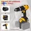 Bộ chuyển đổi pin 2 trong 1 Chuyển đổi cho pin 18V (2 chiếc) Làm việc cho công cụ điện không dây 20V cùng một bộ chuyển đổi pin 2 trong 1