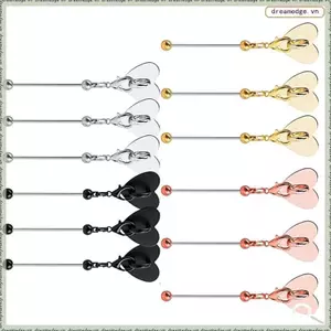 , 12 Gói Đính Hạt Cốc Quyến Rũ Với Kim Loại Hình Trái Tim Miếng Dán Phụ Kiện Cho DIY Tumbler Glass Trang Trí Mix-Color