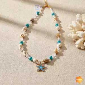 Giả Ngọc Trai Nhiều Lớp Nelace Cho Nữ Với Vỏ Bohemian Sao Biển Mặt Dây Chuyền Trang Sức Bãi Biển Thời Trang Mới