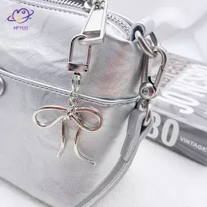 HFTOY Nơ Móc Khóa Túi Trang Trí Móc Khóa Trang Trí Bapa Túi Xách Mặt Dây Chuyền Quyến Rũ Quà Tặng Cho Bé Gái Nữ ~