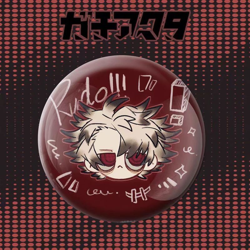 58mm Dễ Thương Chibi Huy Hiệu Gachiakuta Lấy Cảm Hứng Từ Liyu & Rudo Nhân Vật Anime Pin Dễ Thương Ba Lô Trang Trí