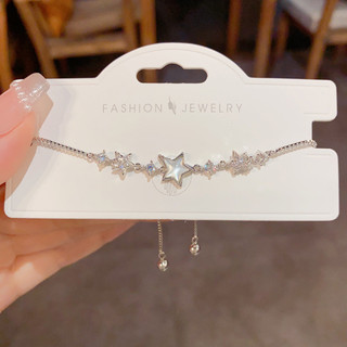 Vòng tay thời trang với ngôi sao năm cánh zircon micro sang trọng