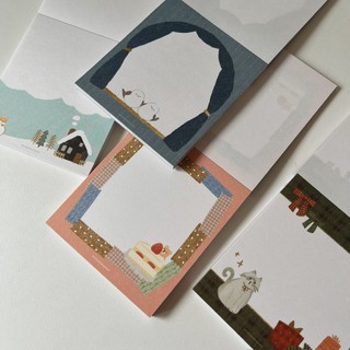 Giấy note ghi chú trang trí sổ Winter series Furukawa