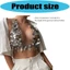 Unstop * Nhiều Lớp Sequins Bodice Áo Vest Nữ Ánh Sáng Thời Trang Chất Liệu Acrylic Thoải Mái Thoáng Khí