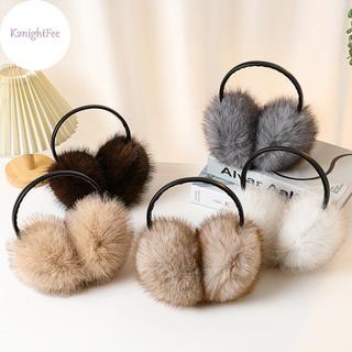 K2nightFee Chất Lượng Cao Real Fox Earmuffs Nữ Mùa Đông Giữ Ấm Tự Nhiên Bịt Tai Bé Gái Ấm Tai Cáo Sang Trọng Muff VN