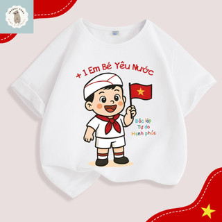 Áo khoác ngoài in hình quốc kỳ dành cho bé trai, mang chủ đề yêu nước, thoải mái, mềm mại và thân thiện với da