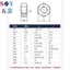 Chất liệu Nylon trắng Bộ đai ốc vít lục giác lớn bằng nhựa lục giác Bolt M3M4M5M6M8M10