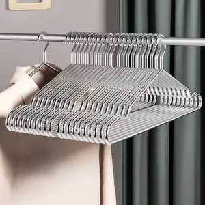 Móc Treo Bằng Thép Không Gỉ Chống Trơn Trượt Chống Đánh Dấu Quần Áo Gia Đình Móc Treo Đậm Dày Chắc Chắn Giá Treo Quần Áo Ký Túc Xá Người Lớn Quần Áo Hỗ Trợ