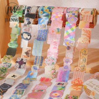 JIANWU Vải Phế Liệu Rừng Nhỏ Series Vintage Cây Hoa Phong Cảnh Chất Liệu Cắt Băng Washi Sáng Tạo Tạp Chí Văn Phòng Phẩm