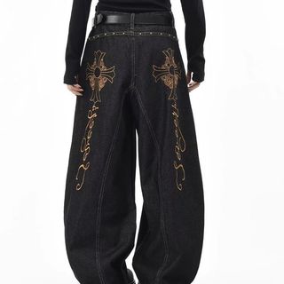 CGF Quần jean phong cách unisex cao cấp mang hơi thở retro Mỹ Unisex Fashion