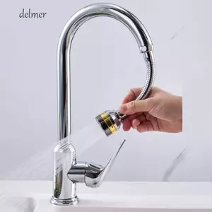 Vòi phun vòi bếp DELMER, 3 chế độ phun tiện lợi Vòi phun 360 độ, Phụ kiện nhà bếp Vòi phun tiết kiệm nước bền chống bắn có thể điều chỉnh