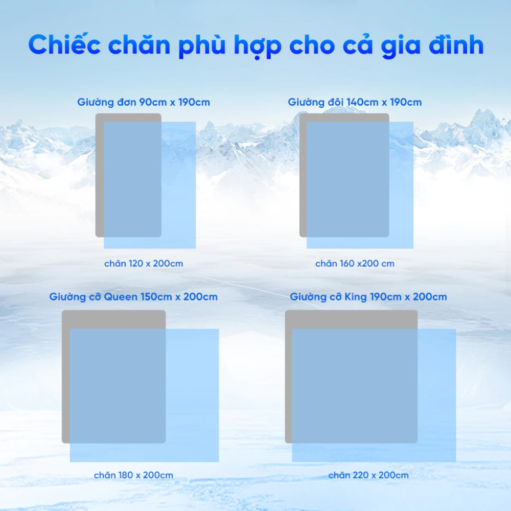 Chăn Hè Làm Mát Thoáng Khí, Mền Lạnh Điều Hòa Ice Silk HomeMate –  Mềm Mịn, Hạ Nhiệt Giấc Ngủ