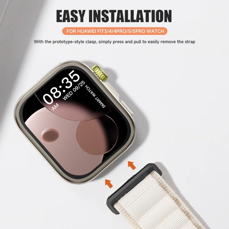 Dây đeo nylon vòng bện tương thích với vòng đeo tay thể thao Huawei Watch Fit 5 Pro / Fit 5 cho Huawei Watch / Fit 4 / Fit 4 Pro / fit 3 dây đeo đồng hồ