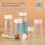 PNPIA- Chai Nhựa 15ml đến 500ml Nắp Trắng Trong Suốt Rỗng Có Thể Đổ Lại Bền Chống Rò Rỉ Hộp Đựng Mỹ Phẩm Bảo Quản Chất Lỏng