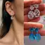 PNPIA- Bông Tai Thả Thanh Lịch Cho Nữ Nhiều Màu Kim Cương Giả Trang Sức Thời Trang Lấp Lánh Dài Phụ Kiện Cho Bữa Tiệc Công Sở