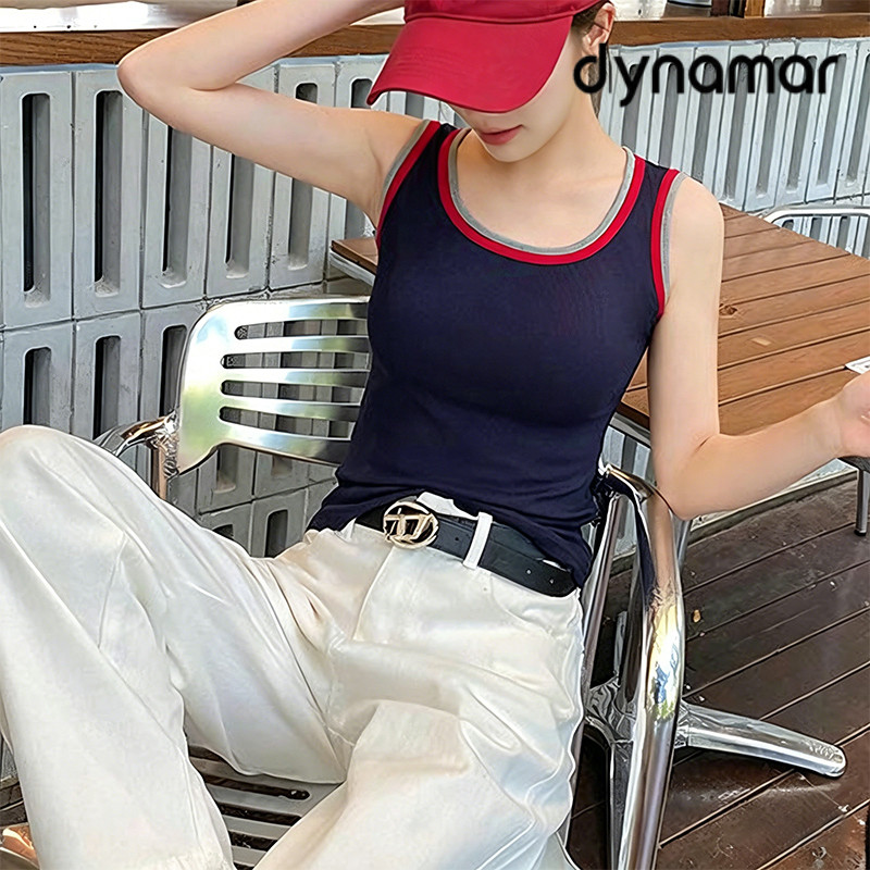 【dynamar】Áo Ba Lỗ Nữ, Áo Tank Top Nữ Chất Liệu Tencel Ôm Body Phong Cách Thể Thao