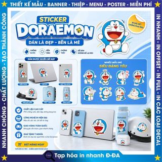 40 Chiếc Hoạt Hình Dễ Thương Doremon Chống Thấm Nước Dán Cho Mũ Bảo Hiểm Xe Đạp Tay