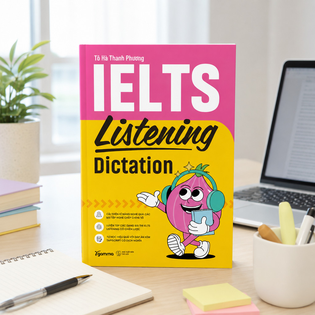 Sách - IELTS Listening Dictation – Tô Hà Thanh Phương (Gamma Books)