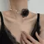 PNPIA- Lãng Mạn Choker Hoa Ngọc Trai Nelace Nữ Cổ Dây Xích Hoa Nelace