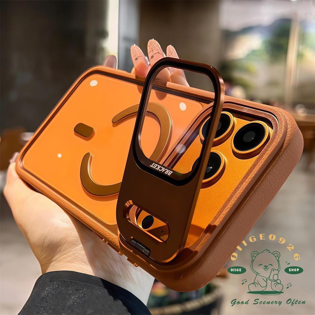 【 Ốp lưng iPhone17 】 Giá đỡ ống kính dạng lỏng nhạy cảm với da từ tính Vỏ điện thoại iphone17 Pro Max 16 15 14 13 cho vỏ iPhone Vỏ mềm silicon TPU chống sốc