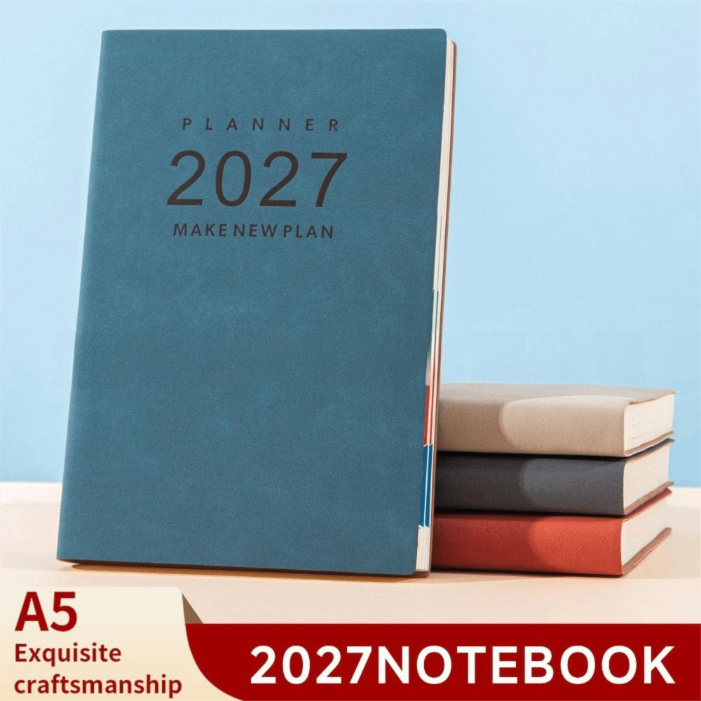BEABOUT 2027 Sách lập kế hoạch, Sổ tay A5 tiếng Anh, Hướng dẫn sử dụng hiệu quả di động A5 Lịch trình nghị sự Sách sử dụng trường học